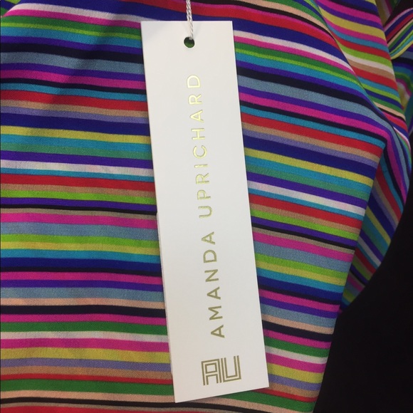NWT Amanda Uprichard Striped Silk Cami - Picture 7 of 7